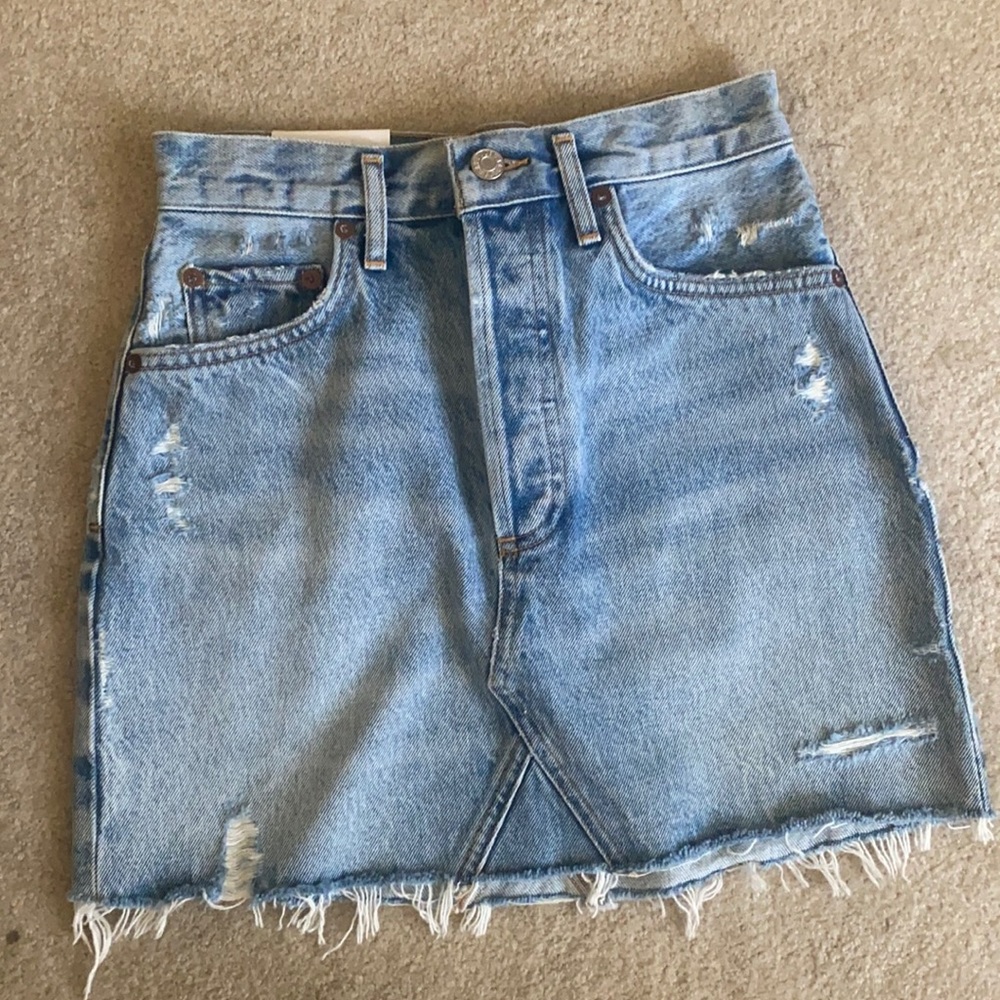 AGOLDE Quinn HI rise mini skirt size 24 NWT